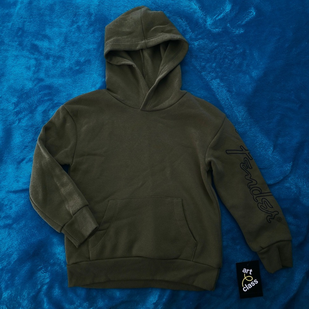 NWT Fender Graphic Pullover Hoodie Kids Size XS 4/5